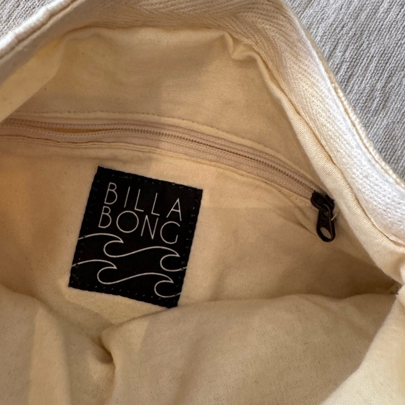 Billabong Cream Macrame Crossbody Bag – Boho Crochet Fringe Purse 100% Cotton - Picture 9 of 11